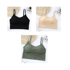 Sports Bra with removable cups Seamless Comfortable Wireless Bra For Women