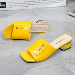 Shoes for Women Fashion Heel Slippers Luxury Designer Sandals Ladies Shoes