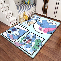 Stitch HD Printed Carpet Living Room Home Decor Sofa Table Rug Anti Slip Chair Cushion