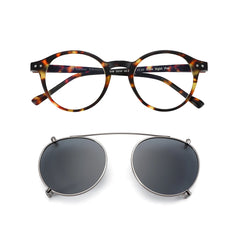 Steampunk Style Glasses (Anti Blue Light Blocking Eyewear) + Clip Lenses