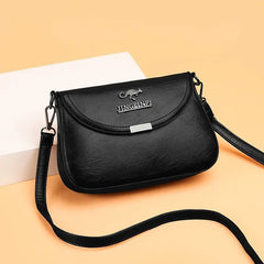 Women's Crossbody Soft Leather Texture Bag Fashionable Small Square Bag