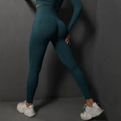 Women Seamless Yoga Pants Fitness Sports Running Sportswear Stretchy Lifting Tights