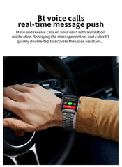 2025 New Five organ examination Health Care Smart Watch Men ECG+PPG Uric Acid Blood Fat Bluetooth Call Sports tracker Smartwatch