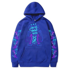 Arcane Jinx Hoodies Hot Anime Monkey Graffiti Sweatshirt Unisex Two Sides Street