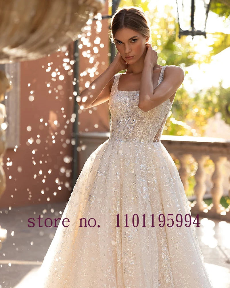 White Bridesmaid Dresses: Crystal Sequins Shiny 2 Pieces Wedding Dresses