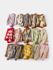 Baby Boys and Girls Knitting Coat Long Sleeve Kids Fashion Cute Cartoon Baby Clothing