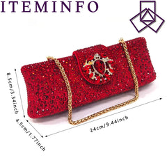 Matching Shoes and Bags: Red Color Pointed Top Ladies Shoes Matching Bag Set