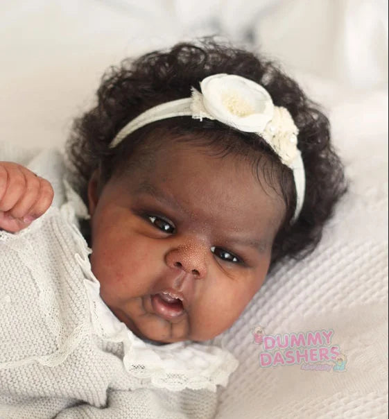 NPK 24inch Unfinished Reborn Doll Kit Limited Edition Gounchi with Cloth Body And Eyeballs DIY Doll Parts for Collectors