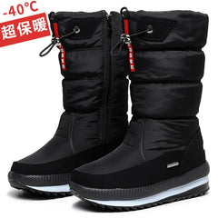 Women Snow Boots Platform Winter Boots Thick Plush Waterproof Non-slip Boots