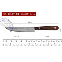 67-ply Forged Damascus Steel Steak Set Blade Sharp Peeling Fruit Knife Smooth