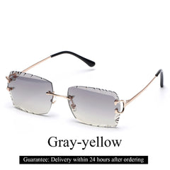 Sunglasses fashion square metal legs glasses for men women
