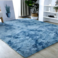 Soft Area Rugs For Bedroom Fluffy, Non-slip Tie-Dyed Fuzzy Shag Plush Soft Shaggy