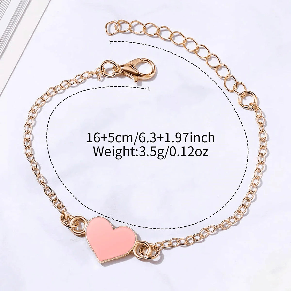 6PCS/Set Fashion Flower Dial Women's Quartz Casual Leather Band Analog Watches Heart Bracelets Set(Without Box)