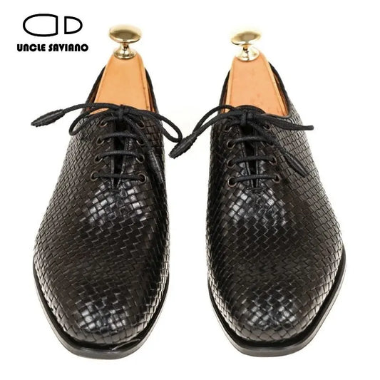 Uncle Saviano Luxury Oxford Dress Men Shoes Fashion Wedding Party Best Man Shoe