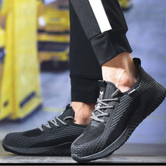 Safety Shoes Men's Work Boots Steel Toe Cap Puncture-Proof Indestructible Security Work Shoes Women Light Comfortable Sneakers