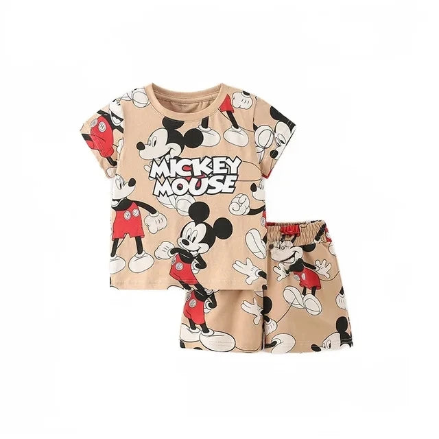Infant summer print short sleeved shorts set for 0-3year baby boy clothes set soft comfort fashion kids clothes