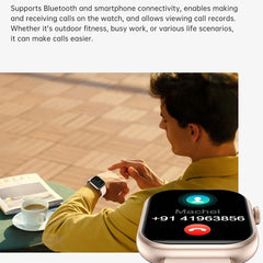 New QX7 Smart Watch Men 2.01-inch SmartWatch Bluetooth Call GPS AI Voice Heart rate Blood oxygen Android &IOS Sports Smartwatch