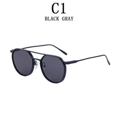 Sunglasses For Men Retro Oval Steampunk Round Shades Luxury Lunette