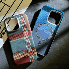 Case For iPhone 15 14 13 12 16 Pro Max Luxury Matte Karbonn Hard PC Cover For Magsafe Metal Lens