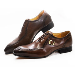 Luxury Leather Mens Dress Shoes Office Business Wedding Formal Shoes