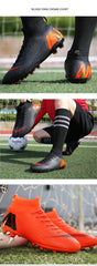 Men Soccer Shoes Cleats Adult Ankle Anti-Slippery Futsal TF/FG