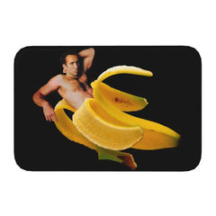 Nicolas Cage In A Banana Doormat Anti-Slip Kitchen Bath Mat Toilet Floor Door Entrance