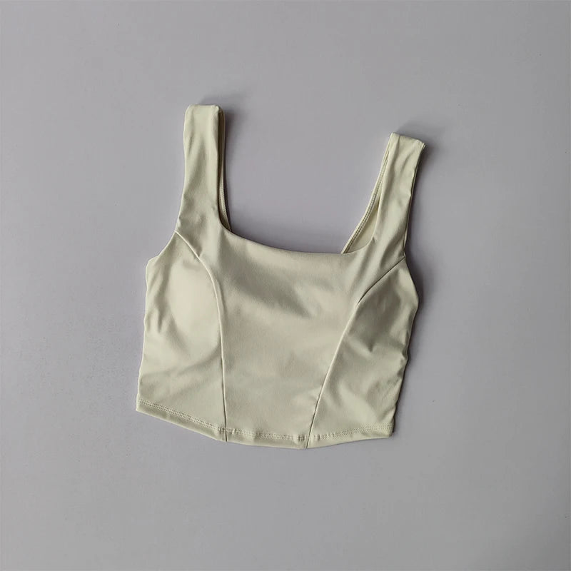 Sports Bra Women's Shockproof Tank Top Running Fitness Bra Quick Drying