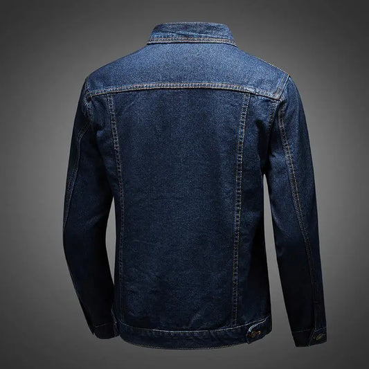 Denim Jackets Man Bomber Casual Slim Jeans Coat for Men Cargo Short Clothing