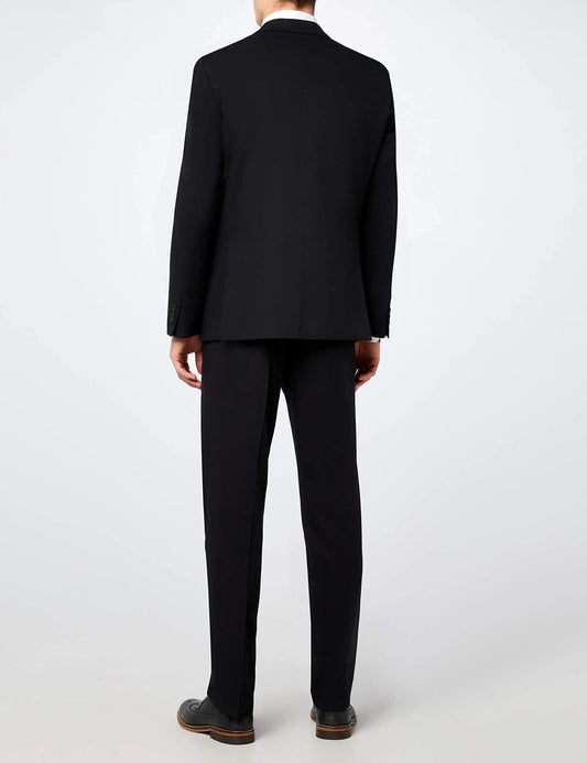 Tuxedo for Mens: 3Pcs Male Slim Fit Black Blazer Set Formal Business Notch Lapel