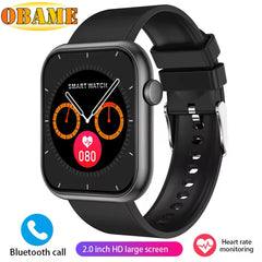New QX7 Smart Watch Men 2.01-inch SmartWatch Bluetooth Call GPS AI Voice Heart rate Blood oxygen Android &IOS Sports Smartwatch