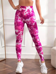 Tie Dye Seamless Leggings Women for Gym Yoga Pants Push Up Workout Sports Leggings