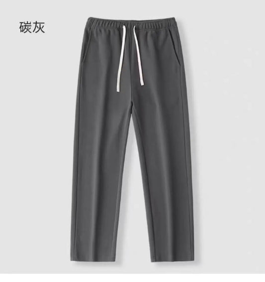 Heavy Duty Casual Chino Pants Men Loose Straight Sweatpants Male