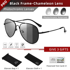 Sunglasses Men Women Fashion Photochromic Sun Glasses Chameleon