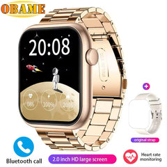 New QX7 Smart Watch Men 2.01-inch SmartWatch Bluetooth Call GPS AI Voice Heart rate Blood oxygen Android &IOS Sports Smartwatch