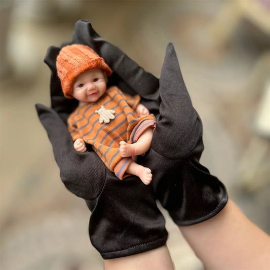 6Inch Mini Vivienne Solid Silicone Bebe Reborn Boy and Girl Handmade Full Body Silicone Lifelike Reborn Dolls