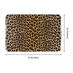Leopard Print Polyester Doormat Rug carpet Mat Footpad Non-slip Absorbent Mat Front