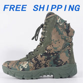 Men Military Tactical Boots Autumn Outdoor Waterproof Climbing Hiking Shoes Army Boots