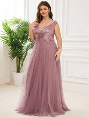 Homecoming Dresses: Women's Dresses Long A-LINE V-Neck Sleeveless Prom