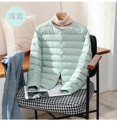 Autumn Winter Warm Women White Duck Down Slim Jackets Female