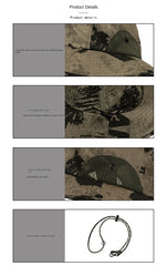 60-65cm Xxl Big Head Hat Men Summer Outdoor Jungle Fisherman Cap Lightweight