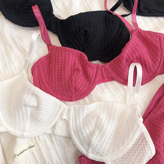 6 Color Women Underwear French Bralette Push Up Bra Set Ultra