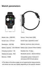 New QX7 Smart Watch Men 2.01-inch SmartWatch Bluetooth Call GPS AI Voice Heart rate Blood oxygen Android &IOS Sports Smartwatch