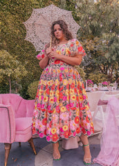 Homecoming Dresses: Sweet Flower Lace Embroidery Prom Dress Fairy Pink Party Dress