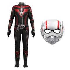 Superhero Ant Man Costume Antman And The Wasp Halloween Mask Helmet Jumpsuit Bodysuit Zentai Suit Adult Kids Quantumania Cosplay