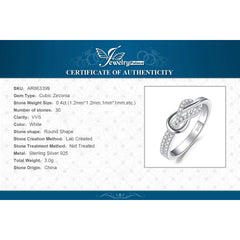 Infinity Love Knot Gemstone 925 Sterling Silver Statement Ring for Woman Fashion