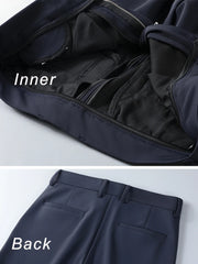 Autumn Men's Pants Stretched Nylon Slim Fit Chinos Male Business Casual Work Straight Long Slacks Male Suit Trousers