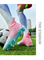 Men Sneakers Soccer Shoes Cleats Breathable Adult Kids TF/FG Football Boots