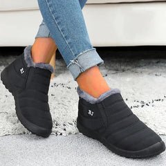 Women Boots Snow Fur Women Shoes Platform Slip On Shoes Woman Ankle Boots