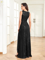 Homecoming Dresses: Floor Length V Neck Green Evening Dress Prom Cocktail Dress