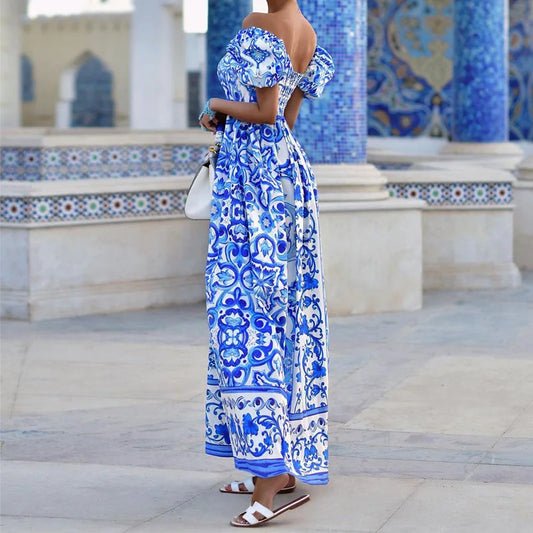 Formal attire Dresses: Backless Evening Dress Women Boho Maxi Dresses
